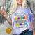 Proud GRANDMA Of a 2025 PRE-K Graduate -Graduation Comfort Color Blast T-Shirt Amethyst