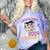 Proud Mom Of a 2024 Graduate Floral Flower Family Graduation Comfort Color Blast T-Shirt Amethyst