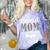 Proud Mom Of a 2024 Graduate Mama Checkered Graduation Comfort Color Blast T-Shirt Amethyst