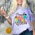 Proud Mom Class Of 2025 Kindergarten Graduate Graduation Comfort Color Blast T-Shirt Amethyst