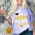 Proud Mom Of A Class Of 2026 Graduate Senior Gold Graduation Comfort Color Blast T-Shirt Amethyst