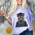 Raccoon Graduation Comfort Color Blast T-Shirt Amethyst