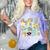Retro 80s Nostalgia 1980s Throwback Party Costume Comfort Color Blast T-Shirt Amethyst