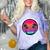 Retro 80s Synthwave Sunset & Palm Trees Retro Nostalgia 80s Comfort Color Blast T-Shirt Amethyst