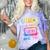 Retro Girls Just Wanna Have Fun Nostalgia 1980s 80's Premium Tri-Blend Comfort Color Blast T-Shirt Amethyst
