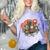 Retro Tech Stack 80s 90s Nostalgia Analog TV Cameras Comfort Color Blast T-Shirt Amethyst