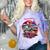 Retro Graphic Print With a Touch Of Nostalgia Comfort Color Blast T-Shirt Amethyst