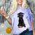 Russian Terrier Dog Graduation Cap Graduate Owner Grad Comfort Color Blast T-Shirt Amethyst