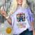 Sarcastic Little MISS SMARTY PANTS Graduation Alumni Game On Comfort Color Blast T-Shirt Amethyst