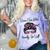 I Came I Saw I Had Anxiety So I Left Messy Bun Introvert Comfort Color Blast T-Shirt Amethyst