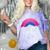 Secretly Bisexual Bi Introvert Bi Pride Antisocial LGBTQ Comfort Color Blast T-Shirt Amethyst