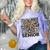 Senior 2021 Grad Class Of 2021 Graduation Leopard Cheetah Comfort Color Blast T-Shirt Amethyst