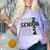 Senior 2024 Class Of 2024 Graduation 2024 Women Boy Girl Comfort Color Blast T-Shirt Amethyst