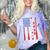 Senior 2026 Baseball American Flag Class Of 2026 Graduation Comfort Color Blast T-Shirt Amethyst