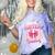 Senior 2026 Class Of 26 Coquette Pink Bow Graduation Sister Comfort Color Blast T-Shirt Amethyst