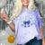 Senior 2026 Class Of 2026 Toile Coquette Bow Graduation 2026 Comfort Color Blast T-Shirt Amethyst