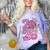 Senior 2026 Graduation Girls Coquette Pink Bow Class Of 2026 Premium Comfort Color Blast T-Shirt Amethyst