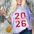 Senior 2026 Graduation Varsity Red Letters On The Back Comfort Color Blast T-Shirt Amethyst