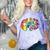 Senior Class Of 2019 Boho Tie Dye Graduation Comfort Color Blast T-Shirt Amethyst