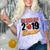 Senior Class Of 2019 Tshirt Graduation Students Football Comfort Color Blast T-Shirt Amethyst