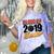 Senior Class Of 2019 Tshirt Graduation Students Hockey Comfort Color Blast T-Shirt Amethyst