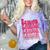Senior Class Of 2026 Pink Coquette Bow Graduation 2026 Comfort Color Blast T-Shirt Amethyst