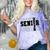Senior Class Of 2026 Varsity Text Graduation Comfort Color Blast T-Shirt Amethyst
