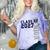 Senior Class Of 2027 Graduation Year High School & College Comfort Color Blast T-Shirt Amethyst