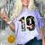 Senior Floral Class Of 2019 Shirt Graduation Idea Comfort Color Blast T-Shirt Amethyst
