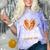 Senior Grandma Class Of 2026 Basketball Graduation Heart Comfort Color Blast T-Shirt Amethyst