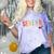 Senior Mom 2024 Graduation Heart Class Of 2024 Comfort Color Blast T-Shirt Amethyst