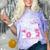 Senior Mom Of A Class Of 2022 Heart School Graduation Comfort Color Blast T-Shirt Amethyst