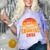 Senior Sunrise Class Of 2026 Graduation Proud Graduate Retro Comfort Color Blast T-Shirt Amethyst