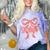 Senior Twenty Twenty-Six Coquette Graduation Class Of 2026 Comfort Color Blast T-Shirt Amethyst