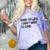 Sorry I Am Late Sarcastic Introvert Quote Text Comfort Color Blast T-Shirt Amethyst