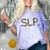 Speech Therapy Graduation For CCC-SLP Therapist Comfort Color Blast T-Shirt Amethyst