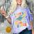 i Survived My Daughter's Bachelors Degree Groovy Graduation Comfort Color Blast T-Shirt Amethyst