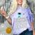 I Survived Fourth Grade Graduation Kids Owl Grad Comfort Color Blast T-Shirt Amethyst