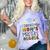 I Survived My Mom's Master's Degree Master Graduation Comfort Color Blast T-Shirt Amethyst