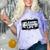 VHS Tape Rewind Glitch 90s Retro Nostalgia Please Rewind Comfort Color Blast T-Shirt Amethyst