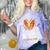 Women's Senior Niece Class Of 2026 Basketball Graduation Heart Comfort Color Blast T-Shirt Amethyst