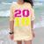 2018 Big Neon Numbers For The New Year Or Graduation Comfort Color Blast T-Shirt Citrine