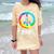 2021 Graduation Class Year Tie Dye Peace Sign Graduate Shirt Comfort Color Blast T-Shirt Citrine