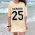 Class Of 2025 High School Senior 25 On Back Graduation Comfort Color Blast T-Shirt Citrine
