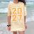 Class Of 2027 Graduation Varsity Orange On The Back Premium Tri-Blend Comfort Color Blast T-Shirt Citrine