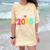 Class Of 2035 Kindergarten Pre K Grow With Me Graduation Comfort Color Blast T-Shirt Citrine
