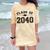 Class Of 2040 Grow With Me Graduation First Day Of School Comfort Color Blast T-Shirt Citrine
