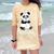 Cute Introvert Vibes – Panda Hello & Goodbye Comfort Color Blast T-Shirt Citrine