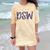 DSW Doctor Of Social Work Graduation DSW Graduate Comfort Color Blast T-Shirt Citrine