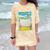 Frutiger Aero Aesthetic Rainbow Glitch Art Premium Tri-Blend Comfort Color Blast T-Shirt Citrine